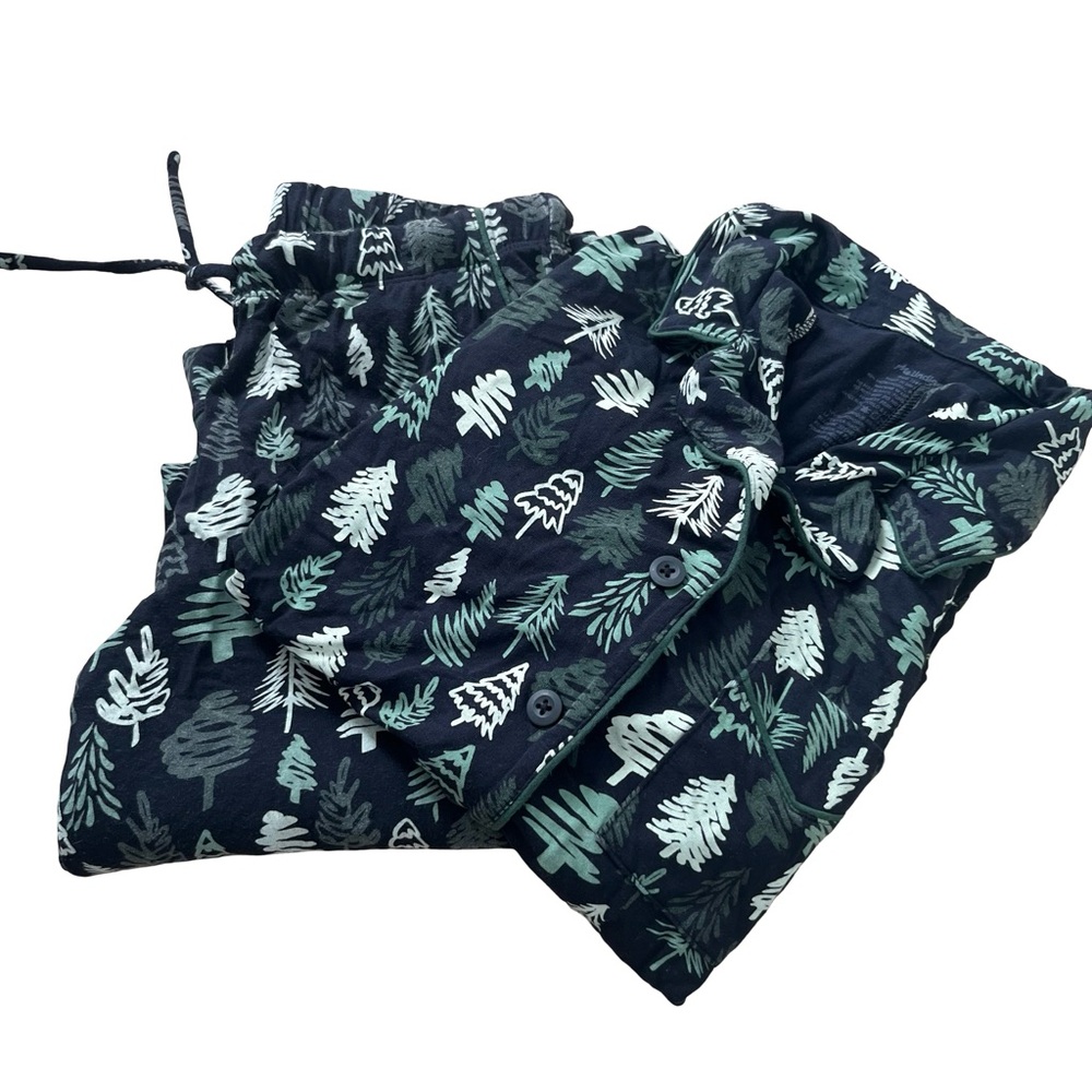 MeUndies UltraModal Pajama Set XS Forest Tree Print MicroModal Lounge PJs